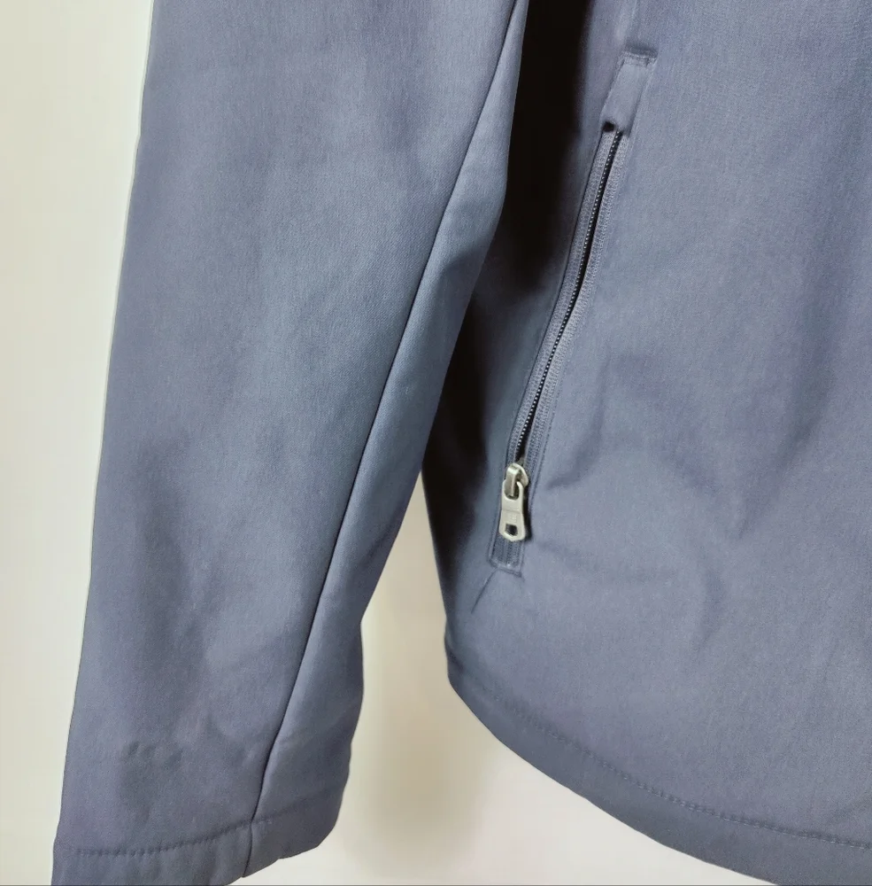 EUC Tommy Hilfiger Men's Navy Classic Soft Shell Zip Front Jacket, Sz M